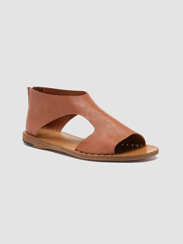 ITACA 047 - Brown Leather Back Strap Sandals