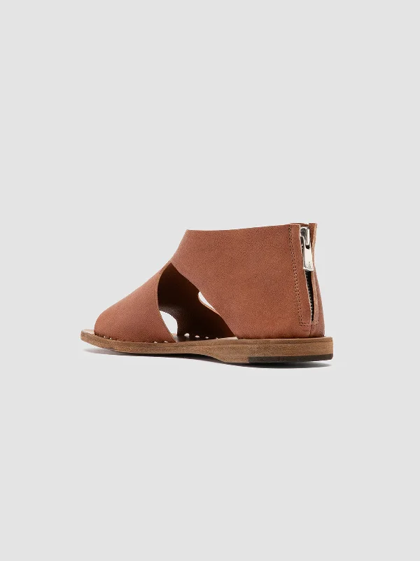 ITACA 047 - Brown Leather Back Strap Sandals