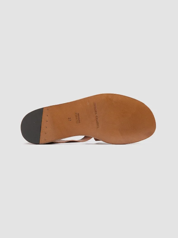 ITACA 047 - Brown Leather Back Strap Sandals