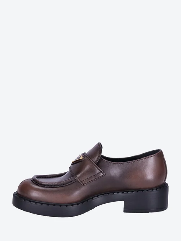 Leather fume loafers