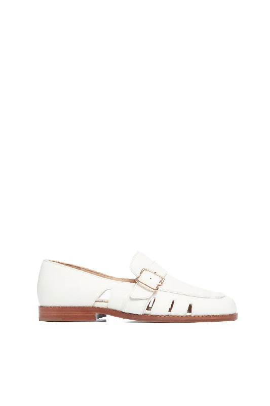 Simon Loafer in Cream Leather