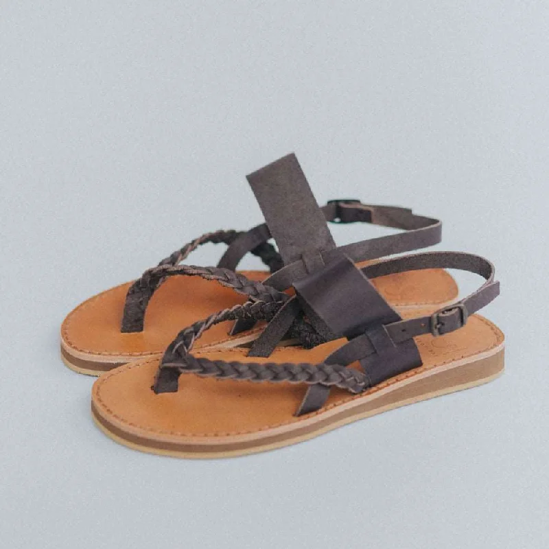 Tarifa Sandals - Cocoa Brown Leather