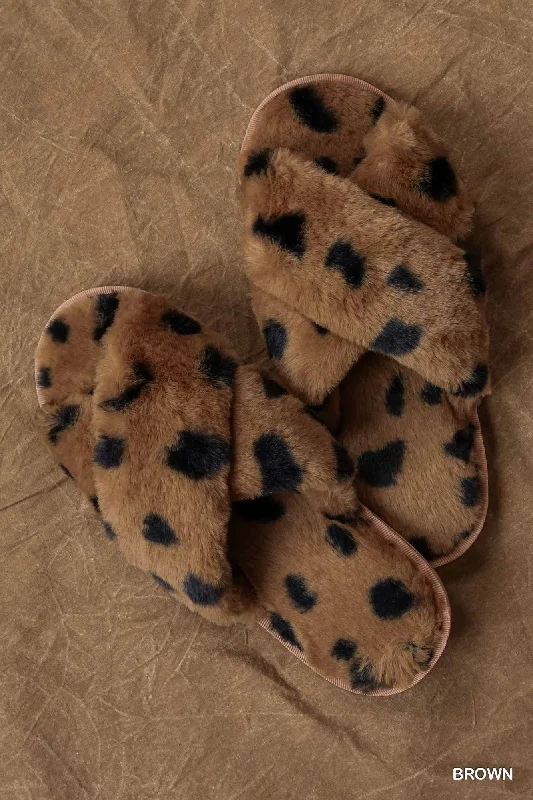 Animal Print Slippers