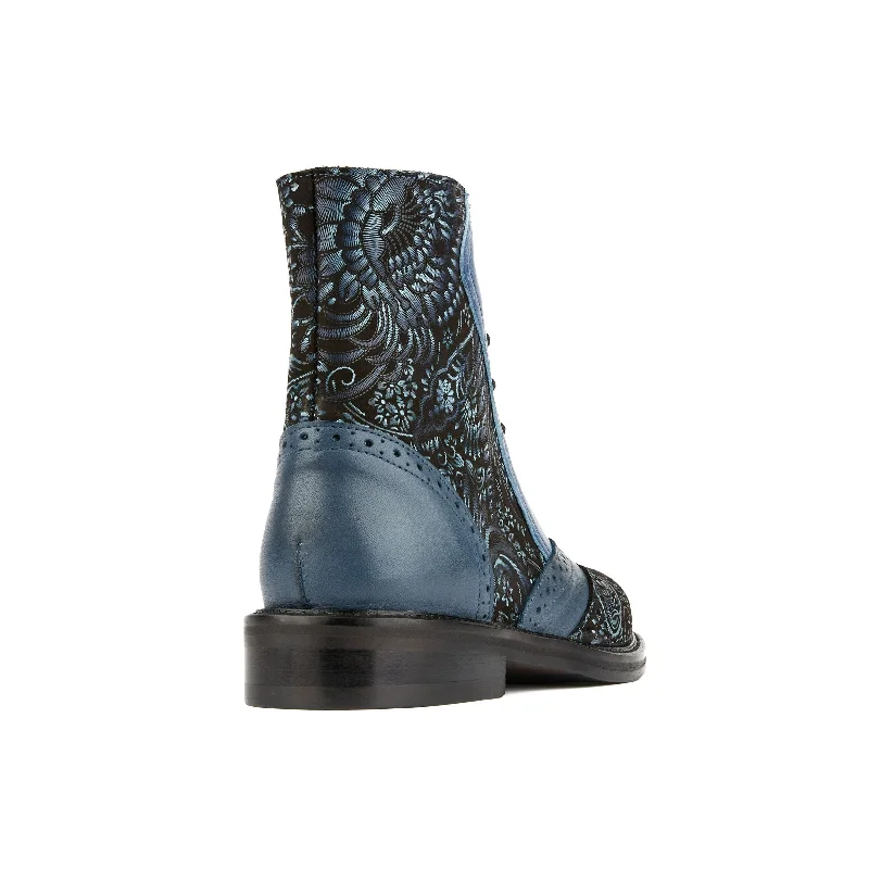 Brick Lane Boots - Blue Multi