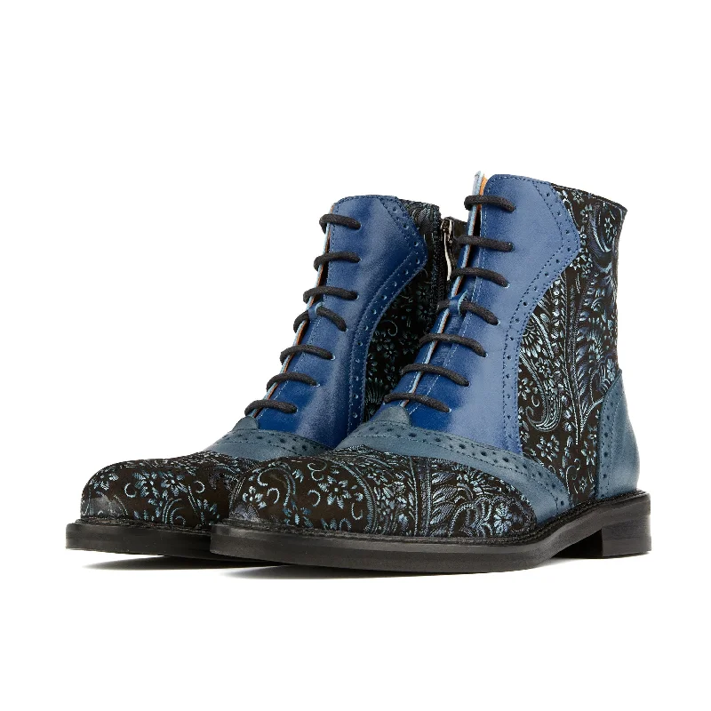 Brick Lane Boots - Blue Multi