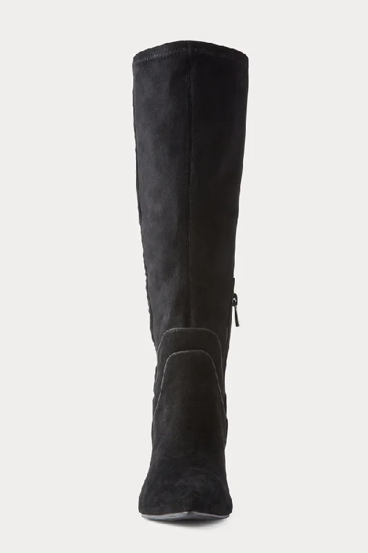 ELEANOR SUEDE BOOT BLACK