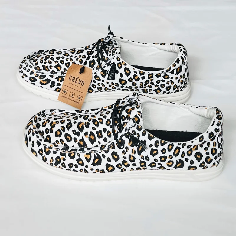 Crevo Kimmy Animal Print Casual Shoes, Slide-On, Memory Foam - 7M