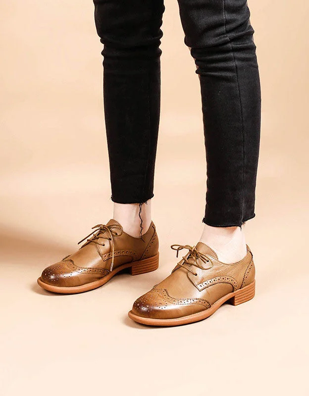 Classic British Style Women's Oxford Shoes