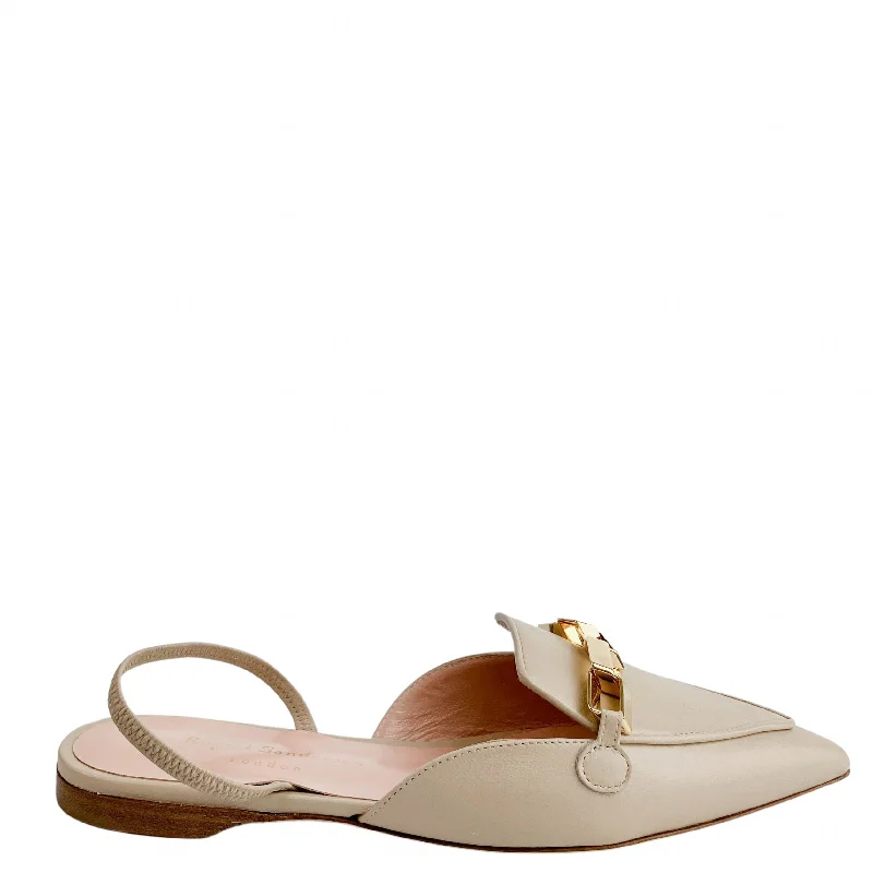 Rupert Sanderson Susie Flats in Oyster