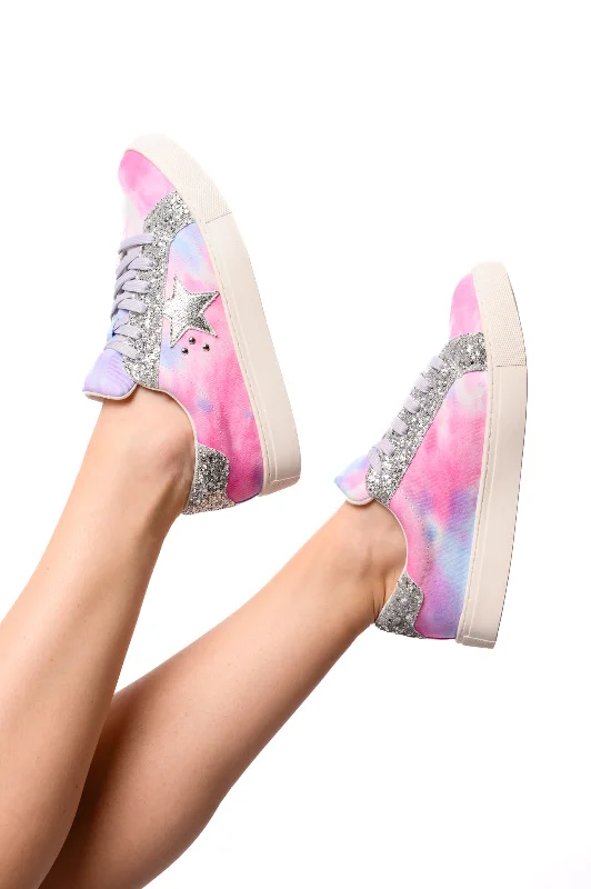 Supernova Sneakers in Pastel Tie Dye by Corky's