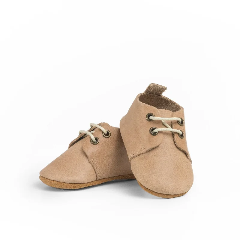 Tan - Low Top Oxfords - soft sole