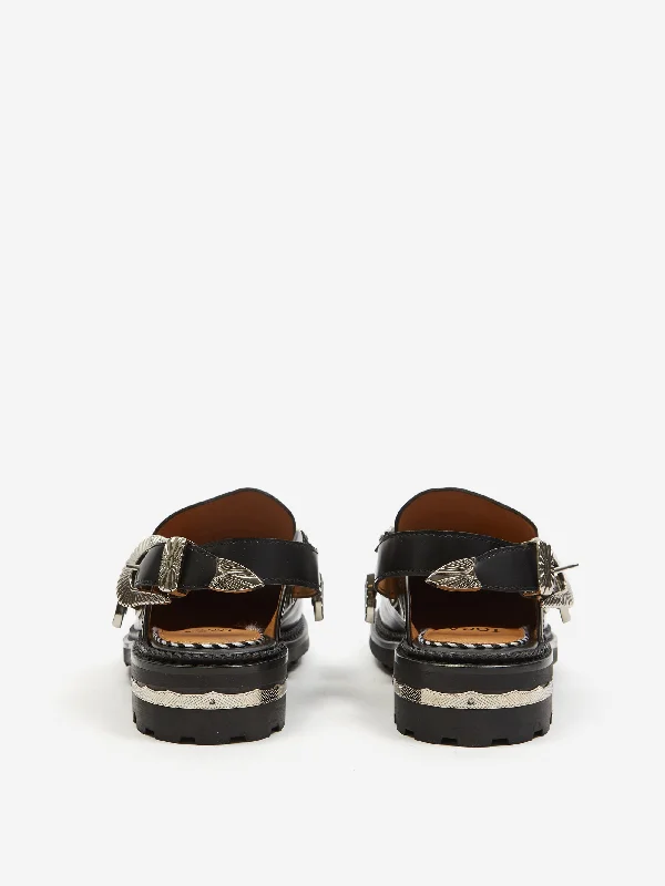 Toga Pulla Buckled Loafer - Black