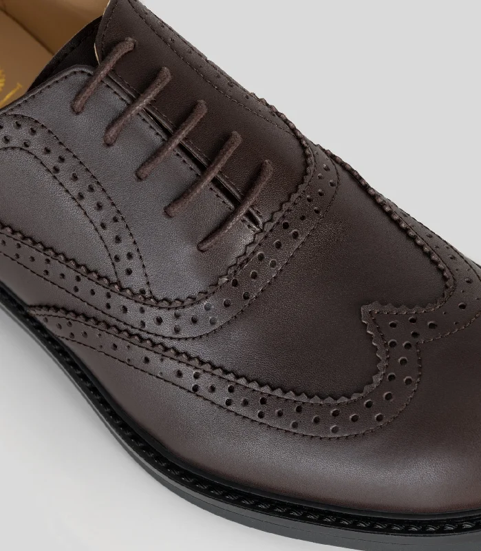 Women's Brogue in Brown from Solari Milano