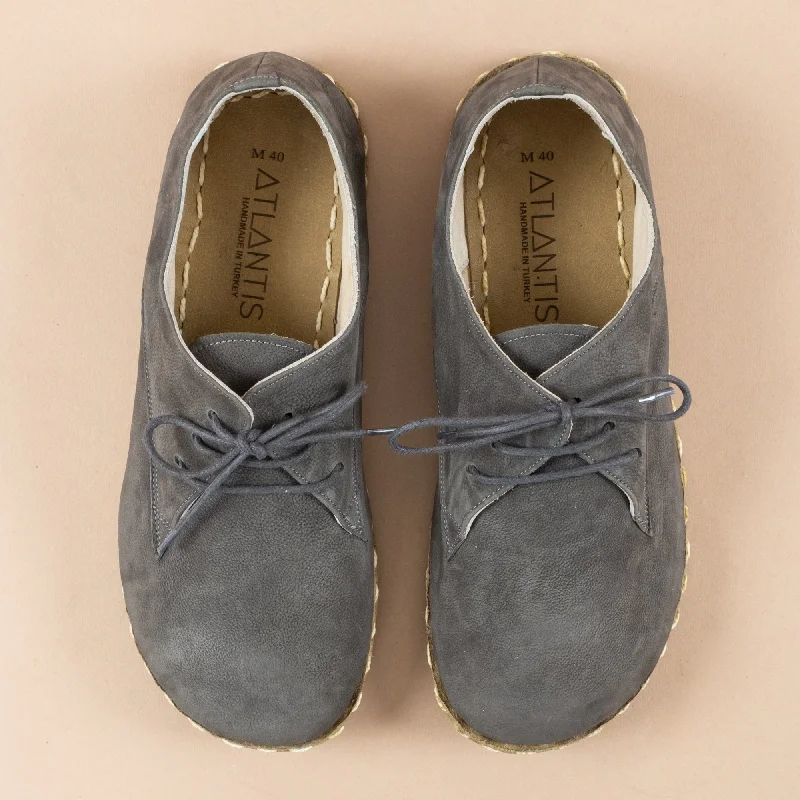 Women's Gray Oxfords